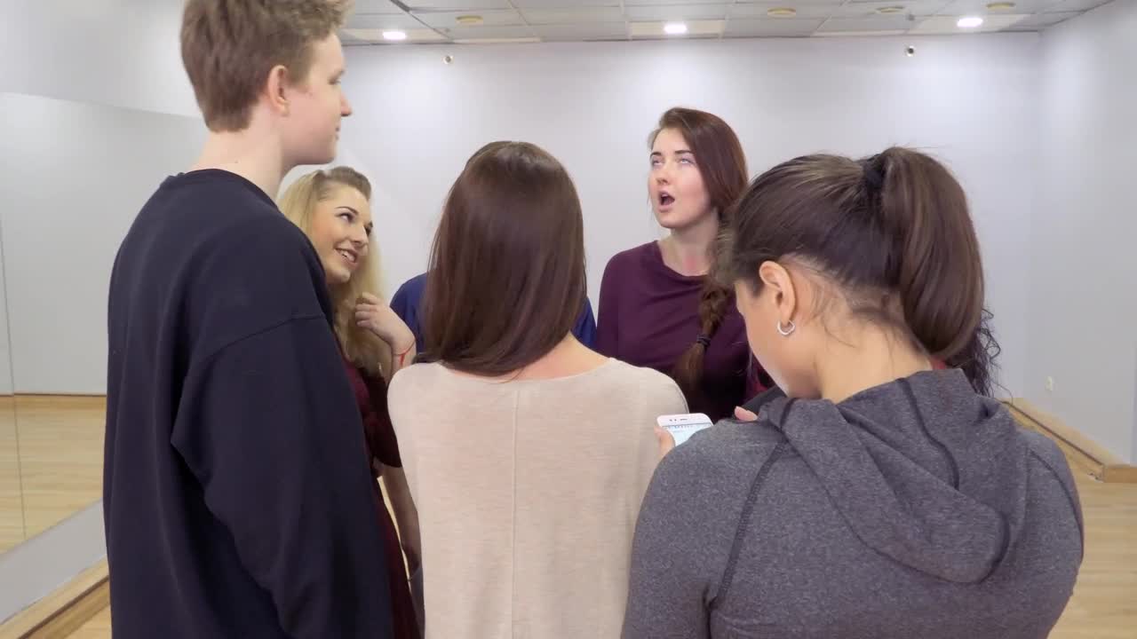 Stock Video Group Of Young People Talking About Their Presentation Live Wallpaper For PC - Free Download