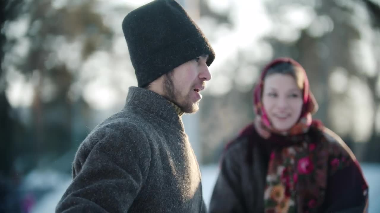 Free Stock Video Russian Man Having Fun On A Frosty Day Live Wallpaper - Free Download