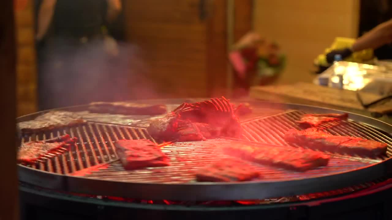 Free Stock Video Rotating Grill With Ribs Live Wallpaper - Free Download