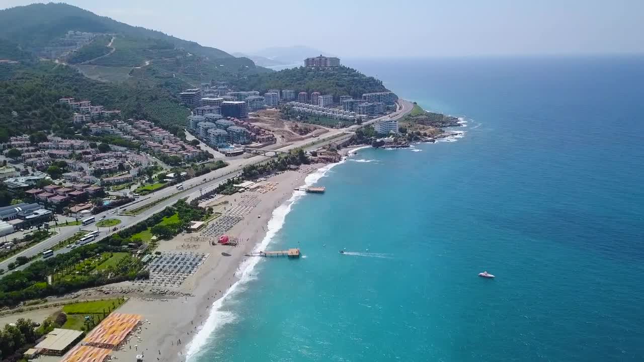 Stock Video Hotels And Tourist Beach Animated Wallpaper - Free Download