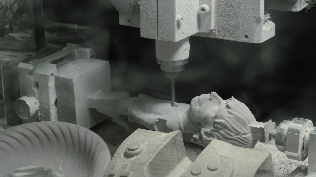 Stock Video Milling Machine Creating A Statu Animated Wallpaper - Free Download