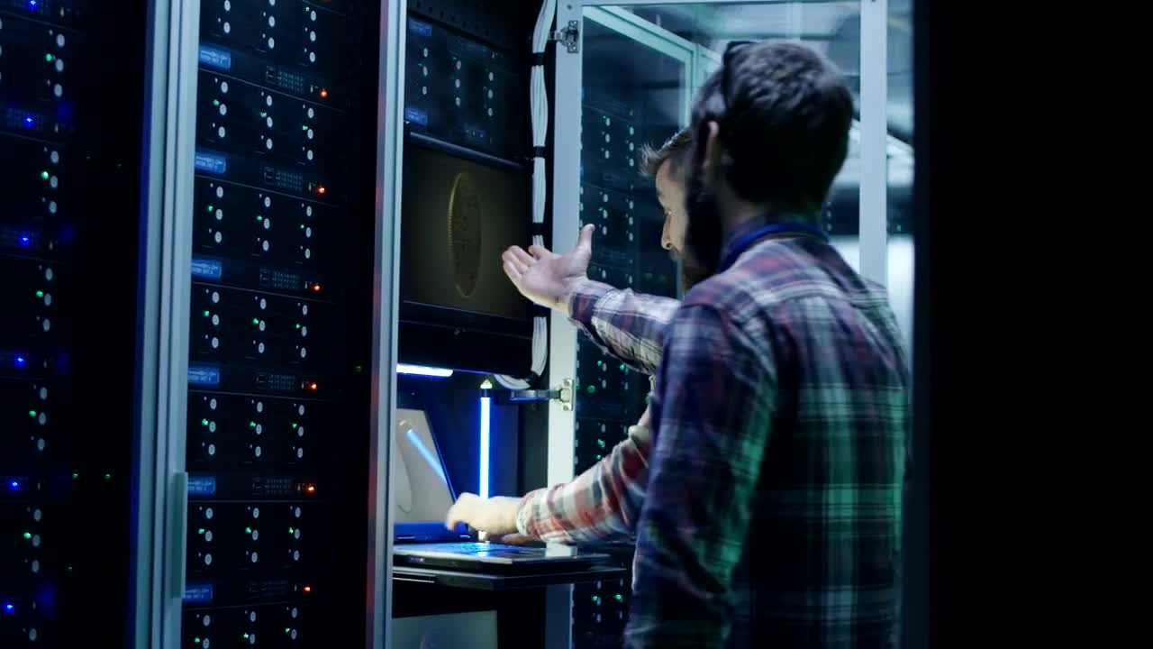 Stock Video Excited Engineers In Bitcoin Mining Farm Live Wallpaper For PC - Free Download