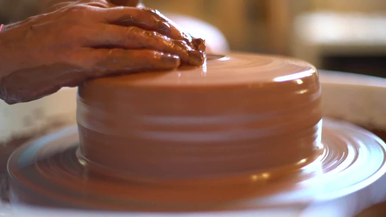 Video Stock Ceramic Artist Hands Working On The Potter Wheel Live Wallpaper For PC - Free Download