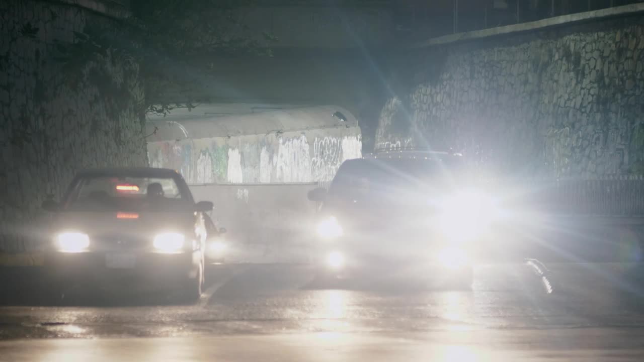 Video Stock City Traffic At Night Near A Factory And A Train Live Wallpaper For PC - Free Download