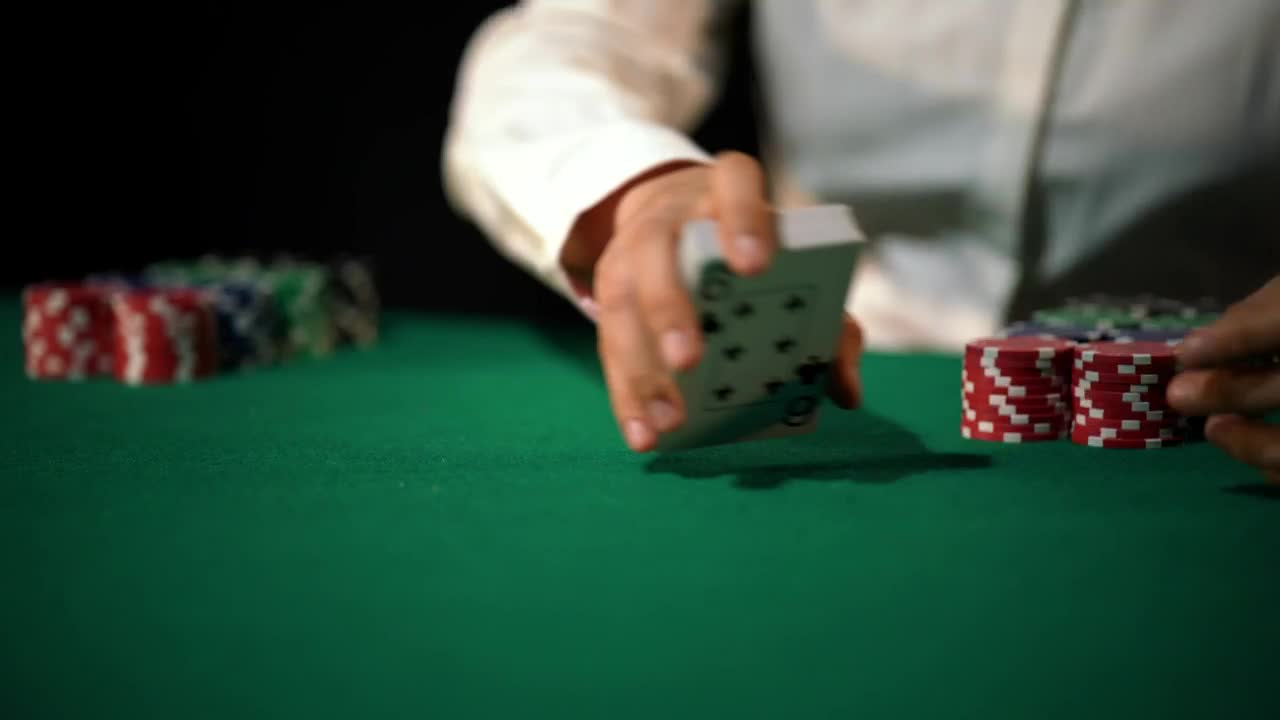 Stock Video Dealer Shuffling Poker Cards Live Wallpaper For PC - Free Download