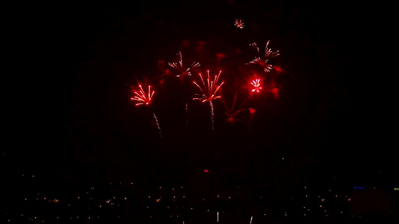 Stock Video Fireworks In The City Night Live Wallpaper For PC - Free Download