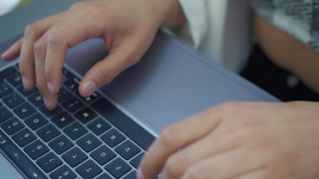 Stock Video Hands Of A Woman Typing On A Laptop 4266 Animated Wallpaper - Free Download