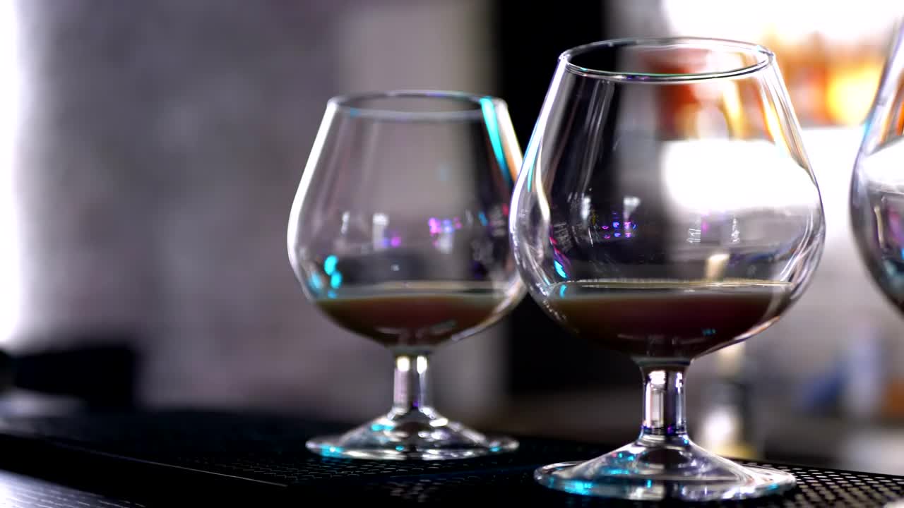 Stock Video Cocktail Glasses At The Bar Counter Live Wallpaper For PC - Free Download