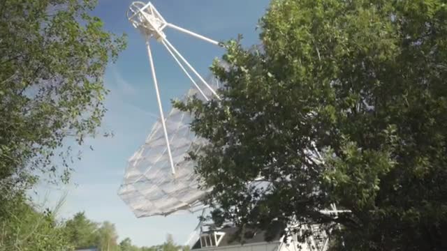 Stock Video Large Satellite Antenna In The Forest Smal Animated Wallpaper - Free Download