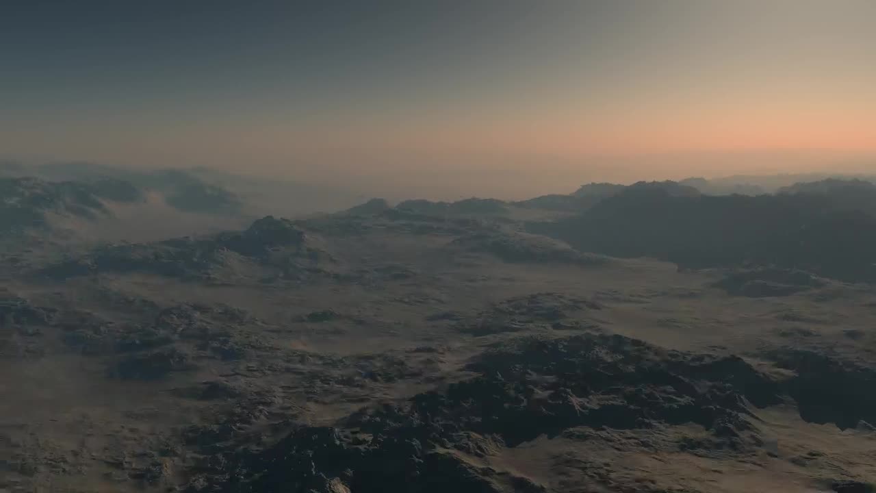 Stock Video Flying Over Mars At Dawn Live Wallpaper For PC - Free Download