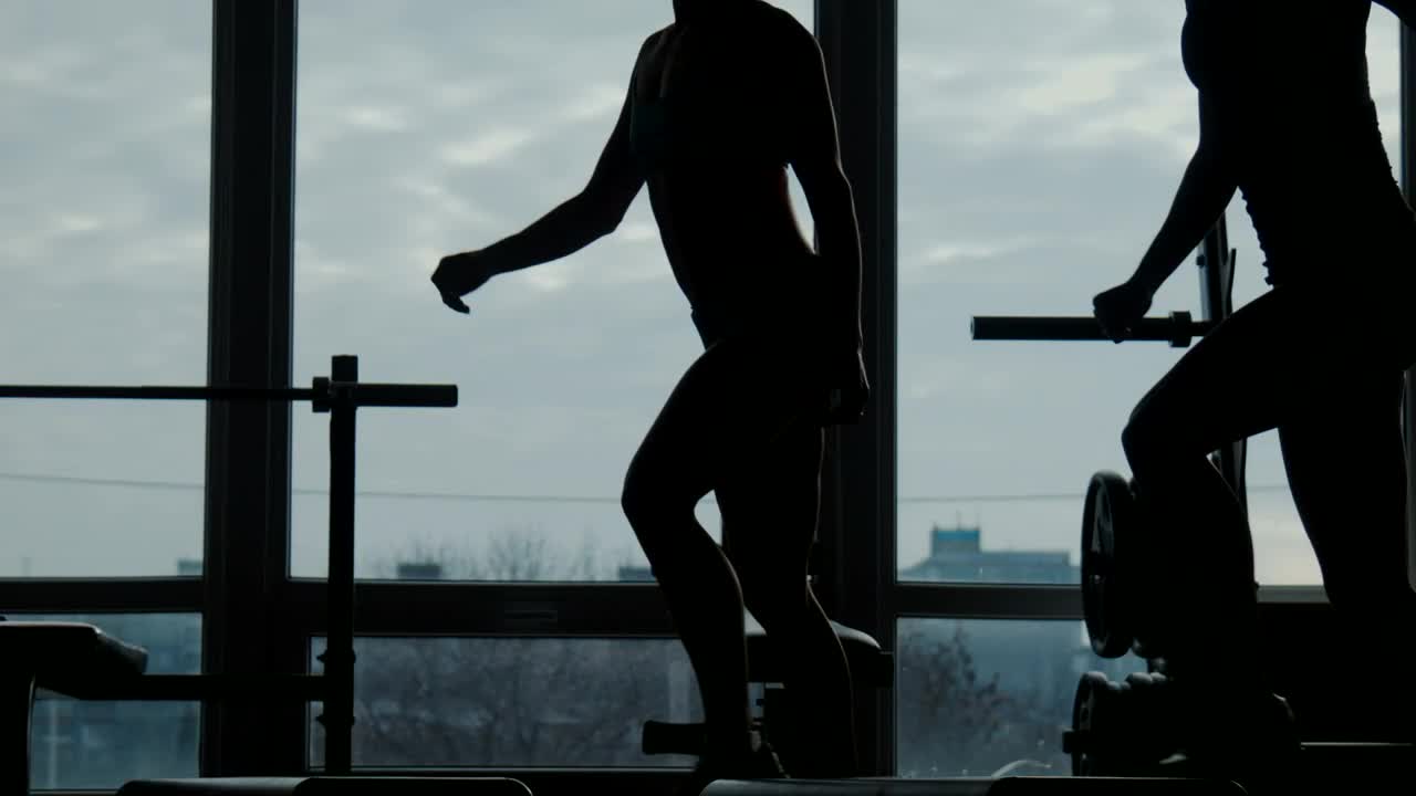 Free Stock Video Silhouette Of Women Doing Exercises Live Wallpaper - Free Download