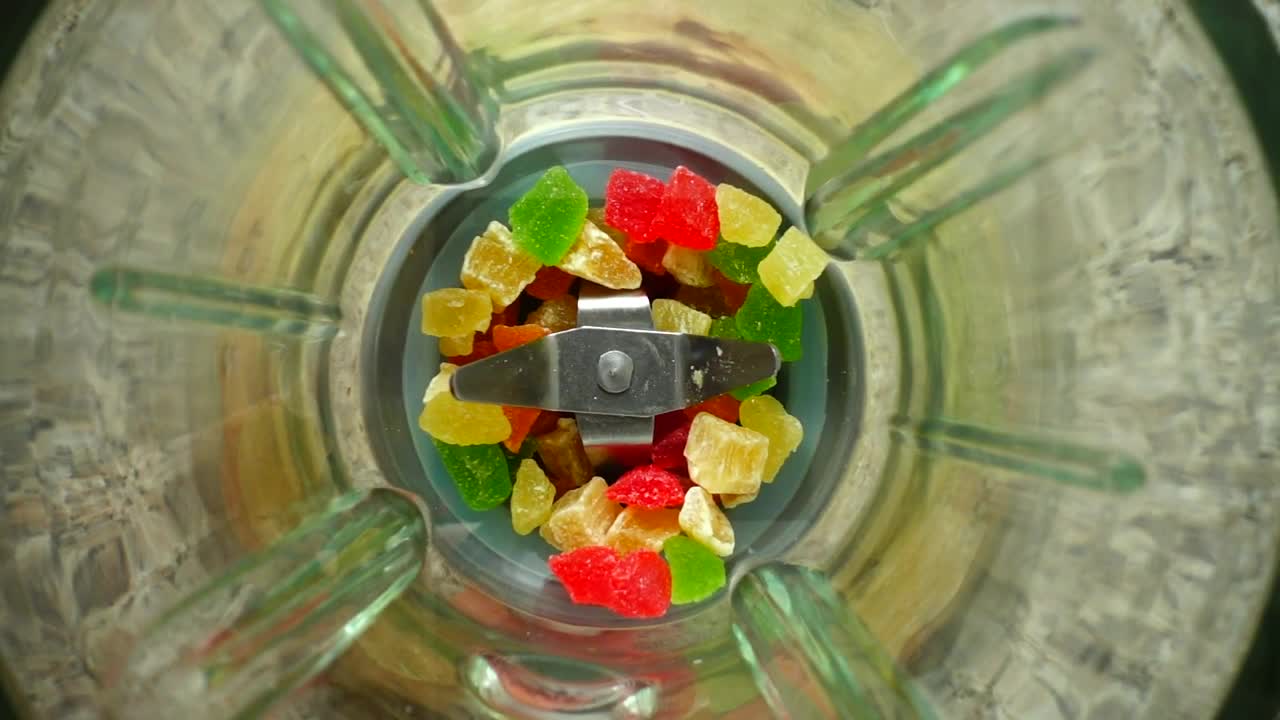 Stock Video Grinding Sweets In The Blender Top View Live Wallpaper For PC - Free Download