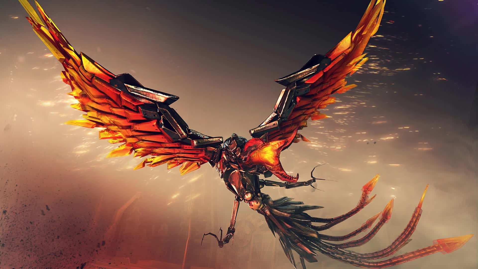 Mecha  Phoenix  Crossfire  Live  Wallpaper - Free Download