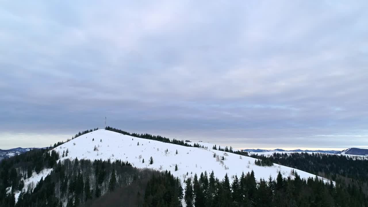 Free Video Stock Snowy Mountain Under A Cloudy Sky Live Wallpaper - Free Download