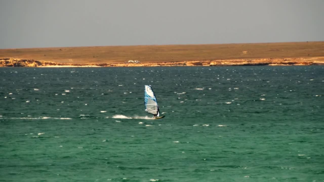 Stock Footage Windsurfing Along The Coast Live Wallpaper - Free Download