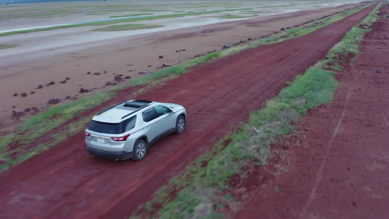 Video Stock Pickup Truck Traveling Through A Desert In An Aerial Shot Live Wallpaper Free - Free Download