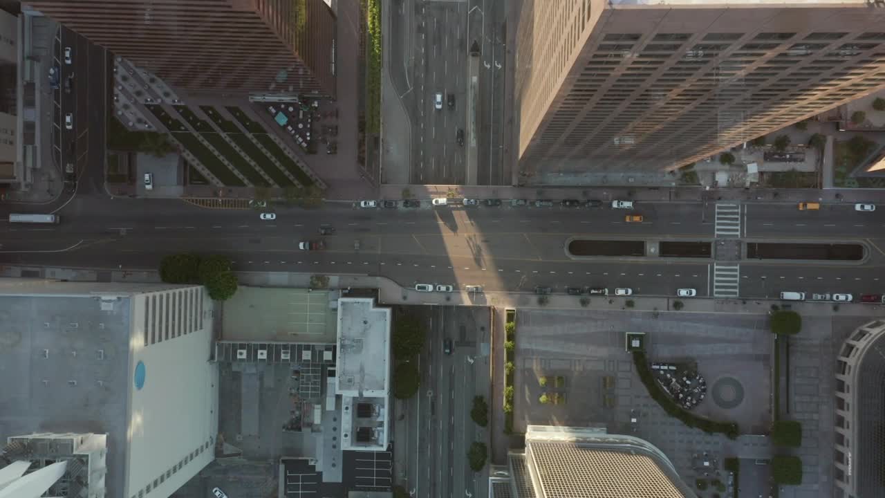 Stock Video Downtown Los Angeles With Low Traffic Aerial Live Wallpaper For PC - Free Download