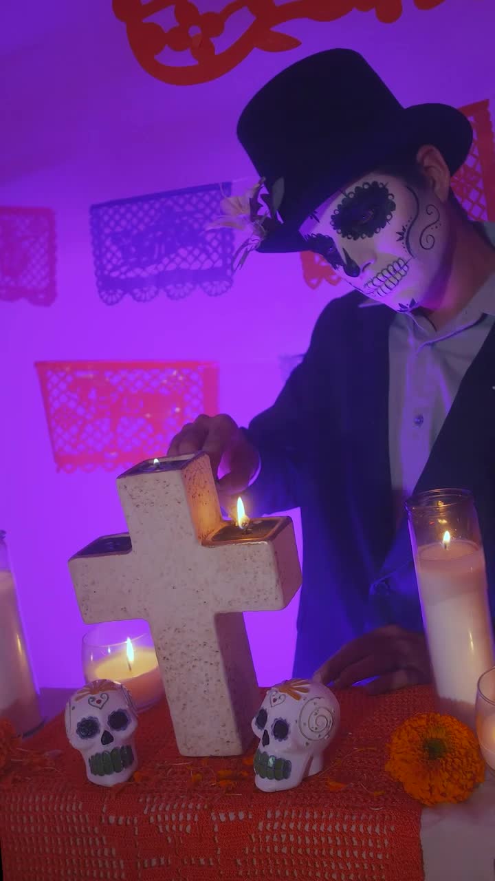 Video Stock Catrin Lighting The Candles Of An Altar Of The Day Live Wallpaper For PC - Free Download