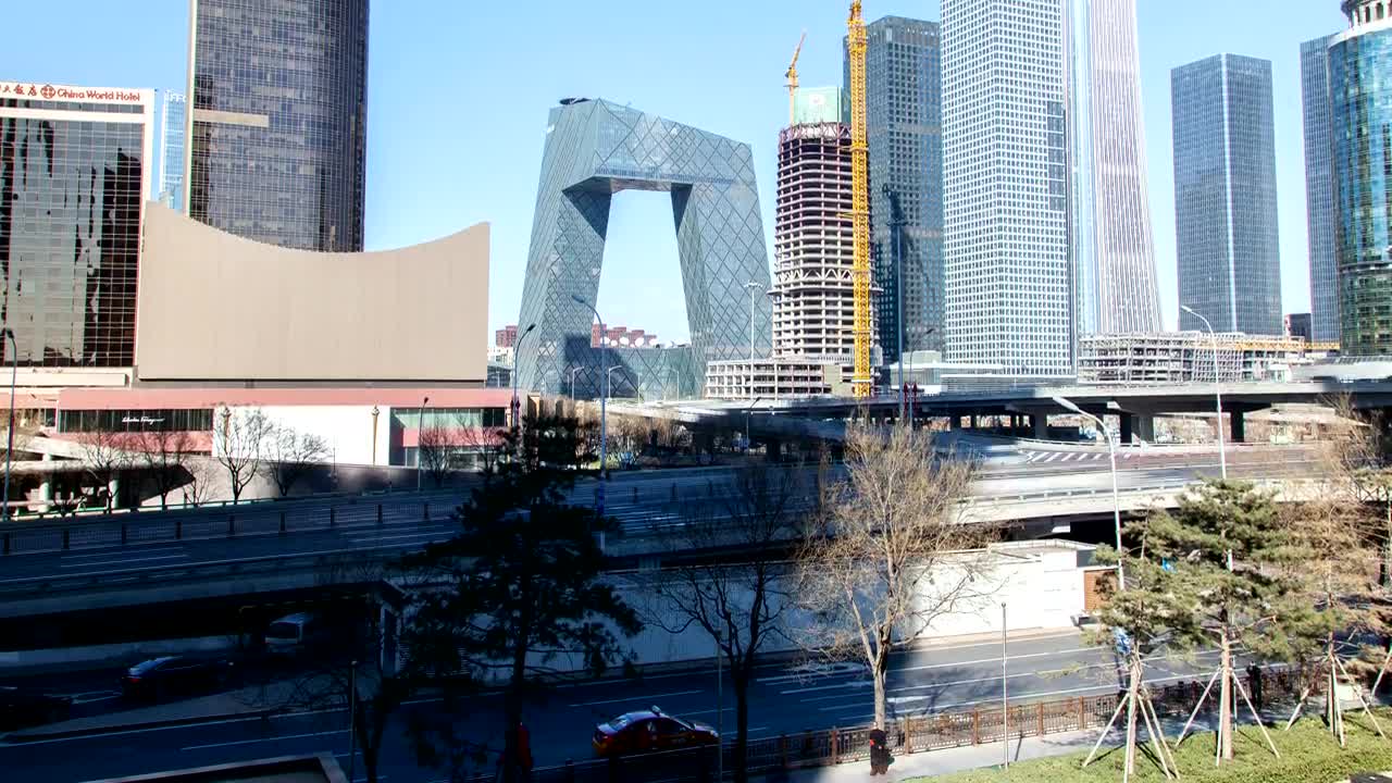 Stock Video Beijing Downtown And Roads With Fast Traffic Live Wallpaper For PC - Free Download