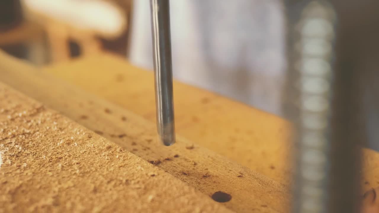 Stock Video Drilling Holes Into Wood Live Wallpaper For PC - Free Download