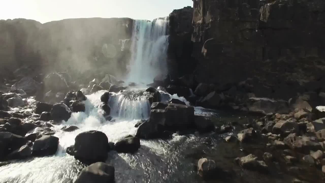 Free Video Stock Small Waterfall In A Mountain Region Live Wallpaper - Free Download