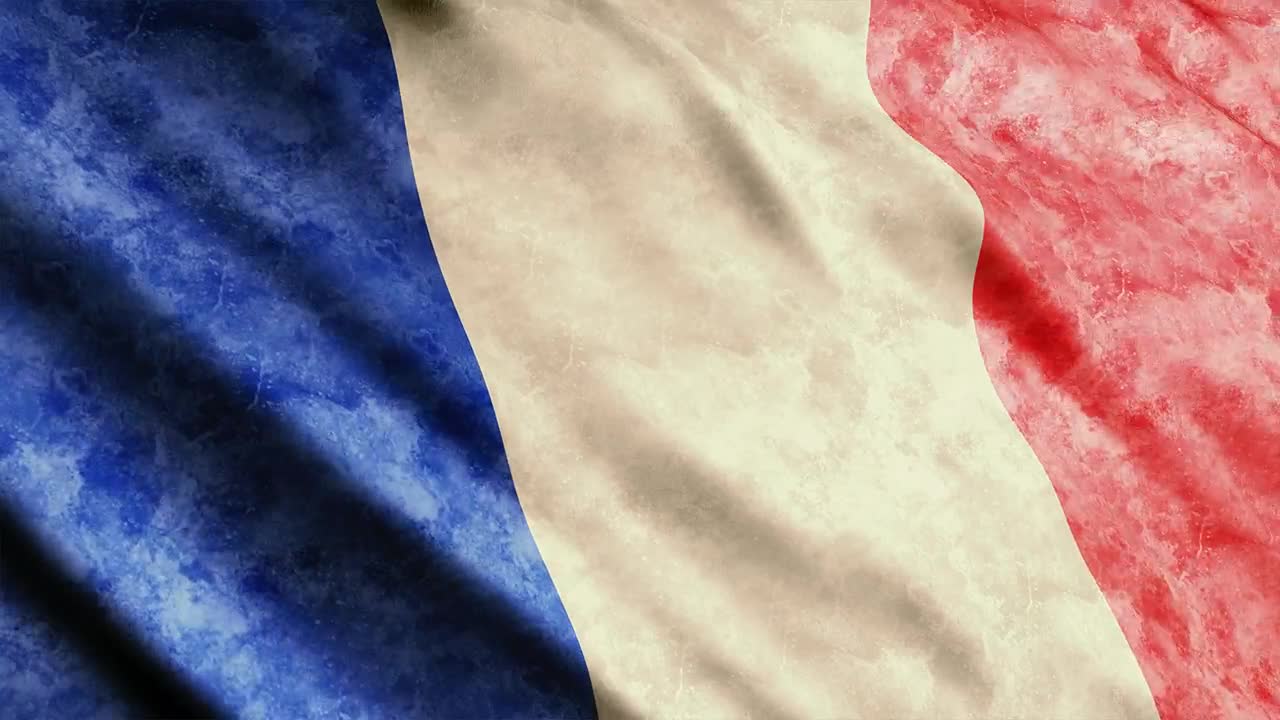 Stock Video France Worn Flag Live Wallpaper For PC - Free Download