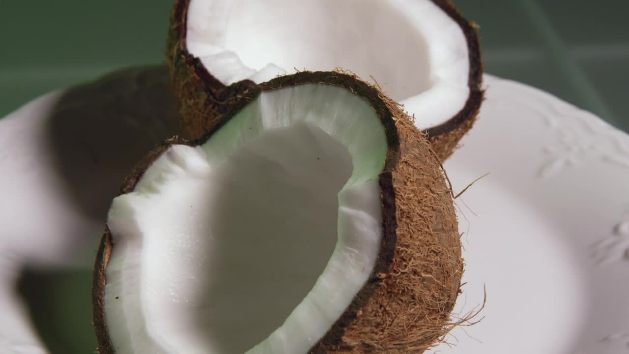 Stock Video Coconuts Opened Up Live Wallpaper For PC - Free Download