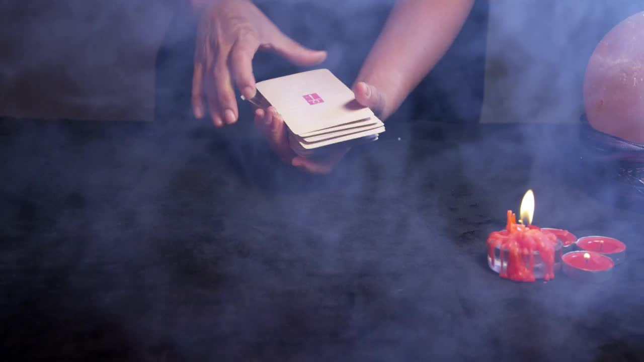 Free Video Stock Smoke Clearing Over Tarot Cards Live Wallpaper - Free Download