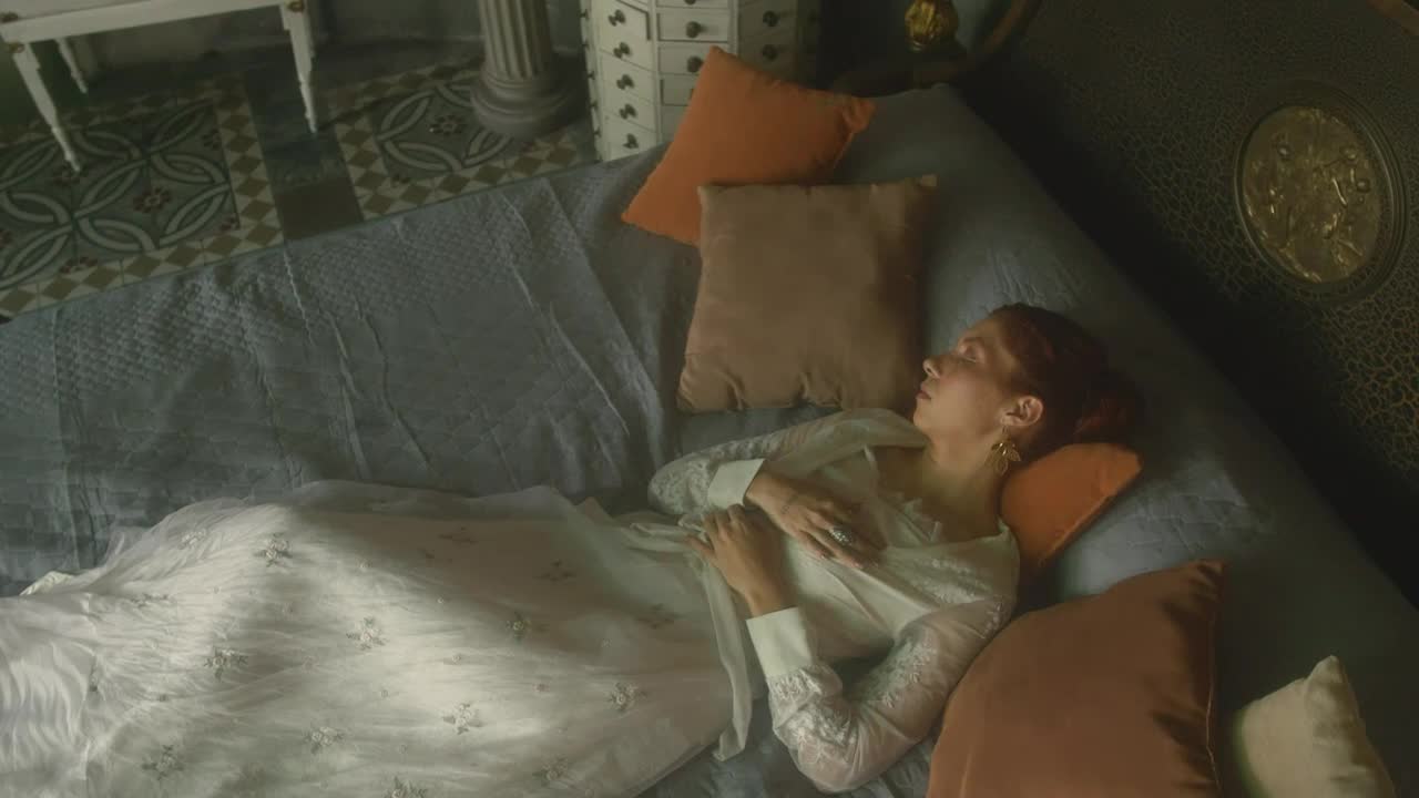 Free Stock Video Redhead Woman Laying On The Bed Live Wallpaper - Free Download