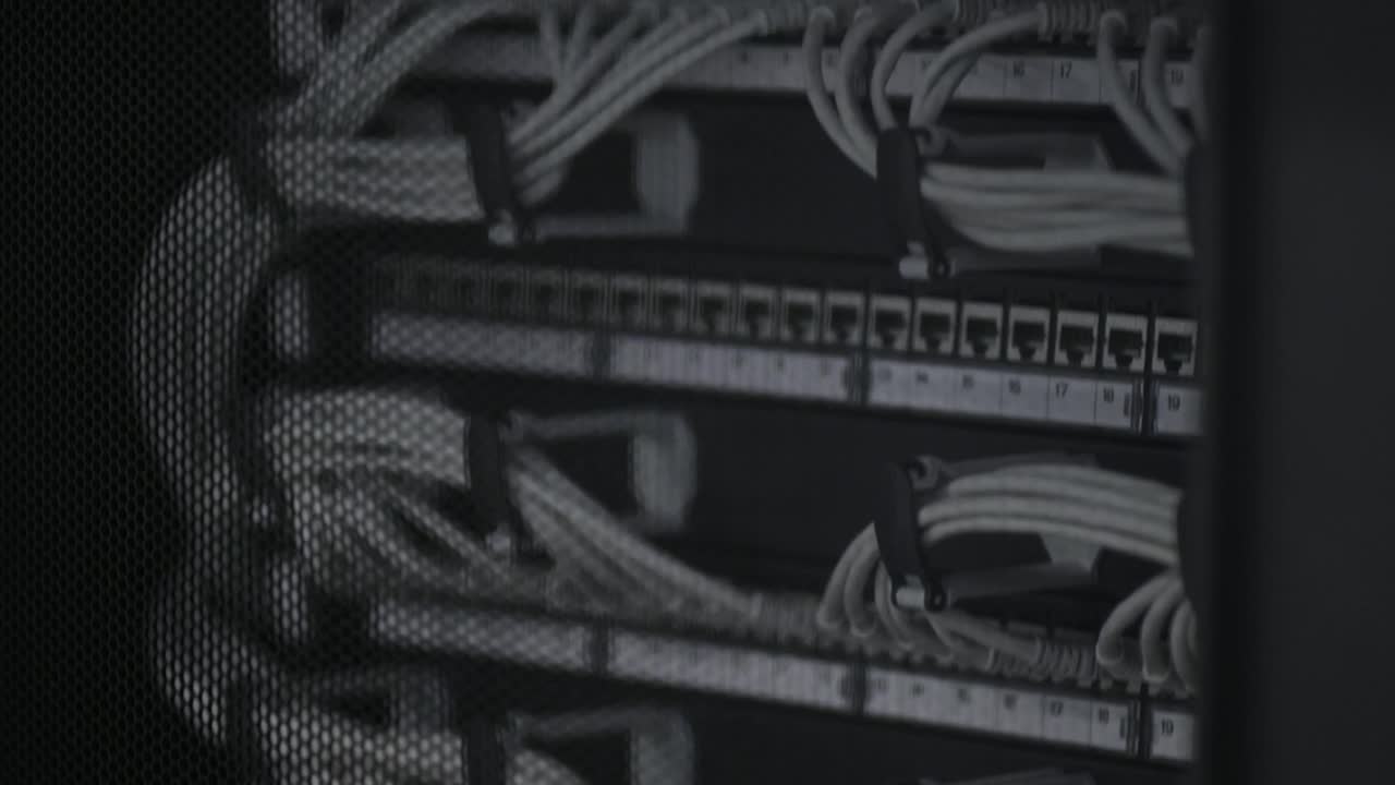 Video Stock Cables In A Server Room Live Wallpaper For PC - Free Download