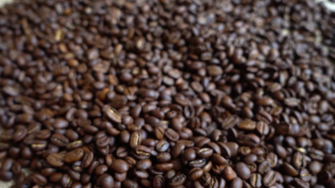 Video Stock Picking Up Coffee Beans From A Table Live Wallpaper Free - Free Download