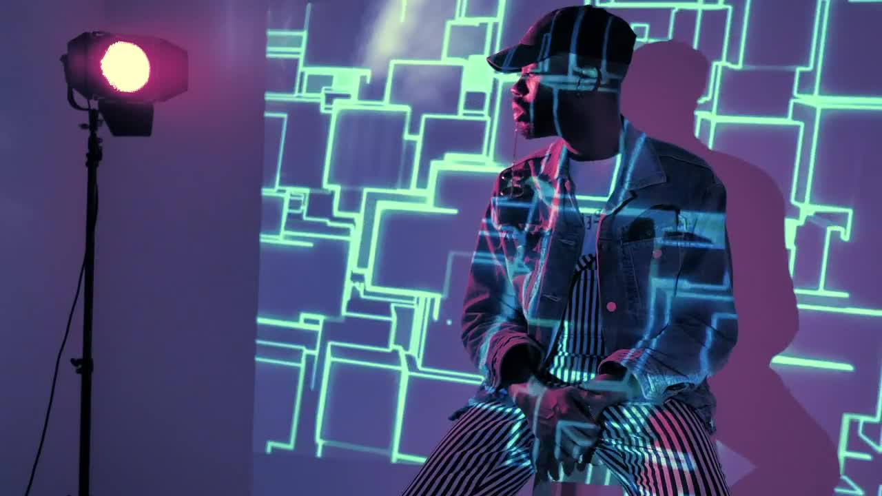Stock Video Man Next To Floor Lam Animated Wallpaper - Free Download