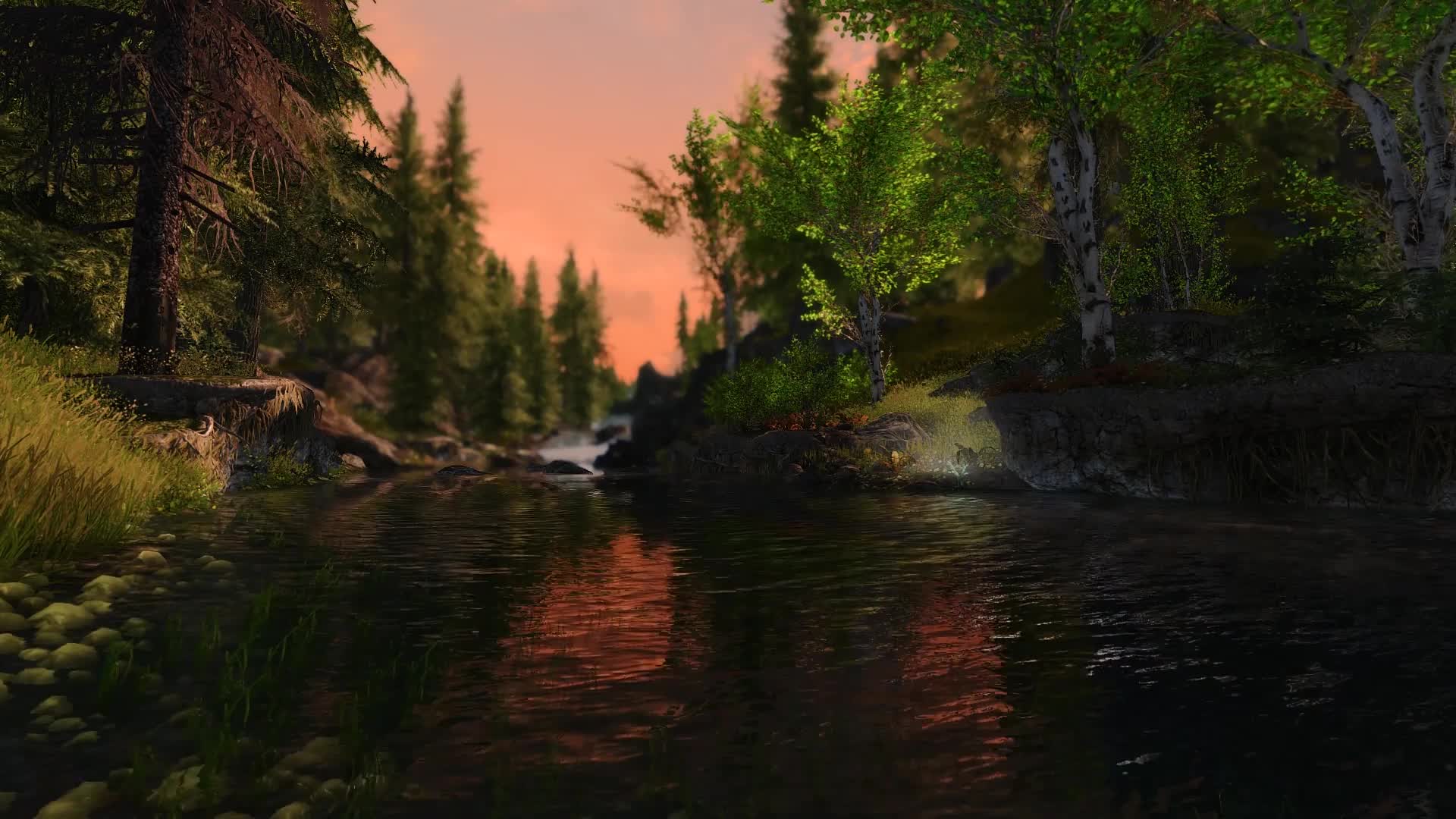 The Elder Scrolls Skyrim River To Riverwood Live Wallpaper - Free Download