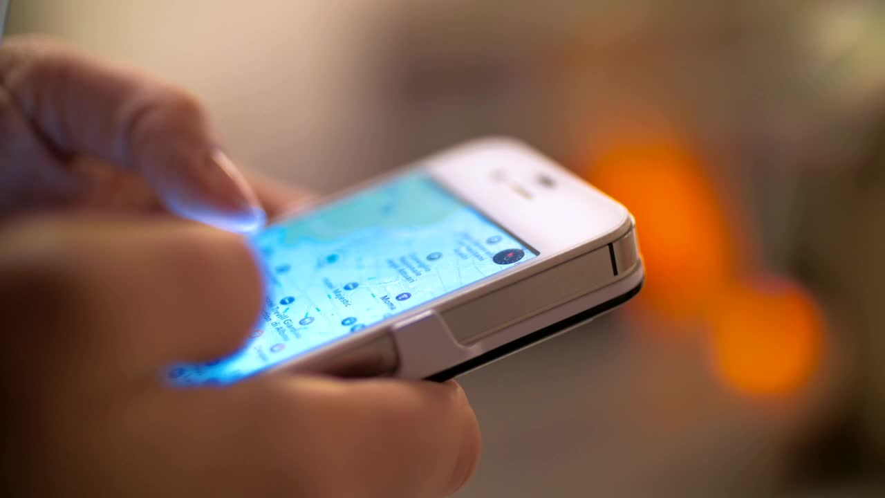Stock Footage Using Gps On A Smartphone Live Wallpaper - Free Download
