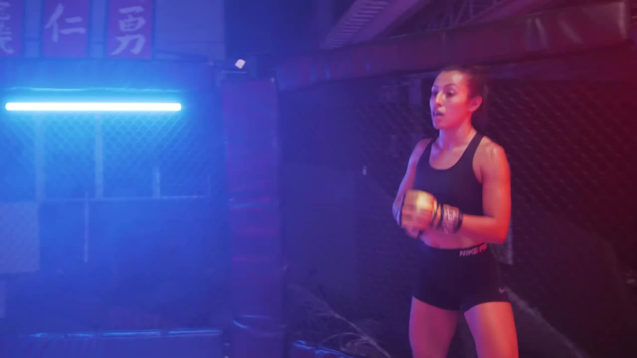 Stock Video Mixed Martial Arts Fighter Warming U Animated Wallpaper - Free Download