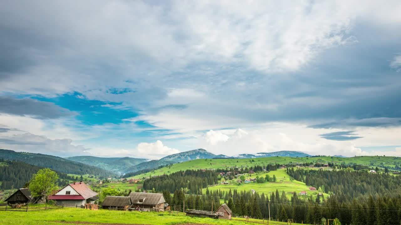 Free Video Stock Sky Clouding Over A Village On The Prairie Live Wallpaper - Free Download
