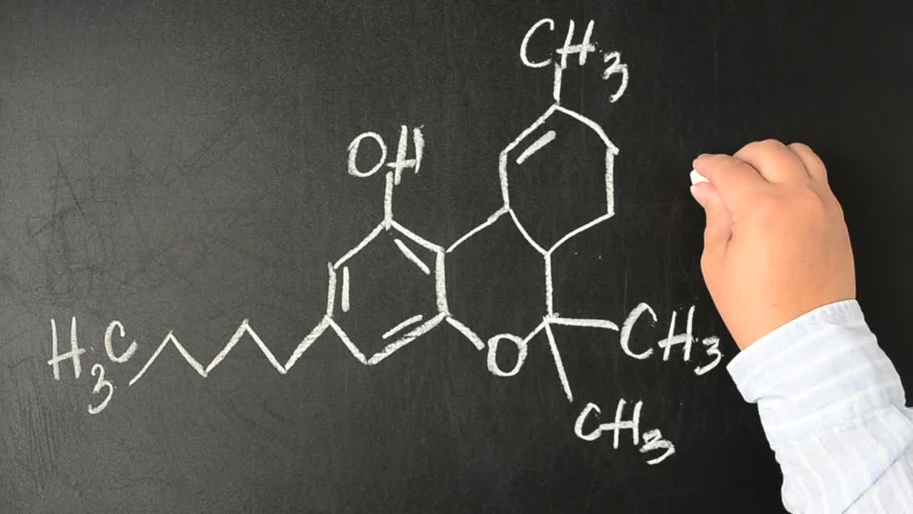 Video Stock Chemical Model On The Blackboard Live Wallpaper For PC - Free Download