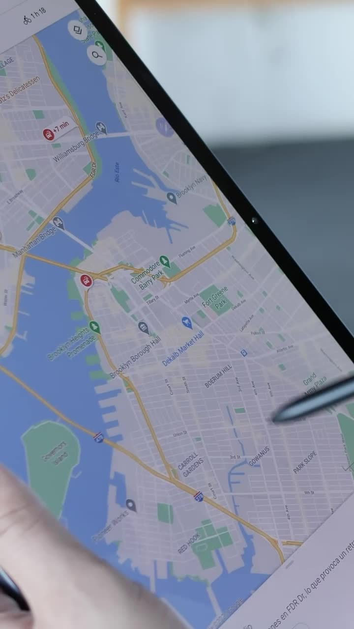 Stock Video Locating An Area On A Digital Map On A Tablet Animated Wallpaper - Free Download