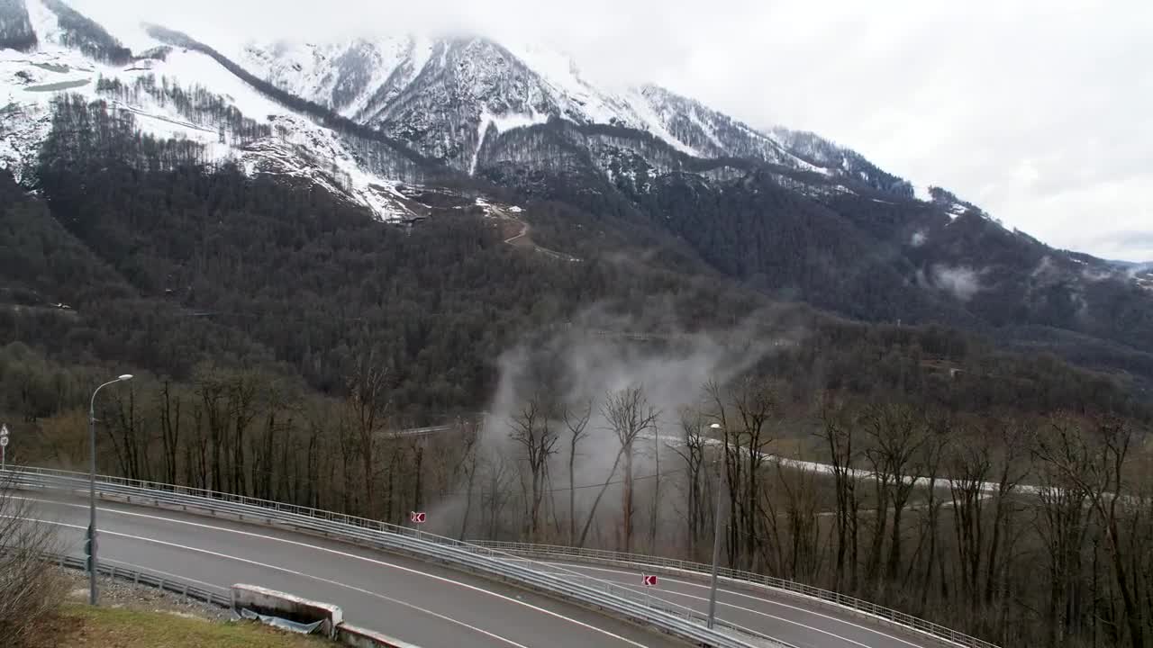 Free Video Stock Steam Rising From A Forest Road Live Wallpaper - Free Download