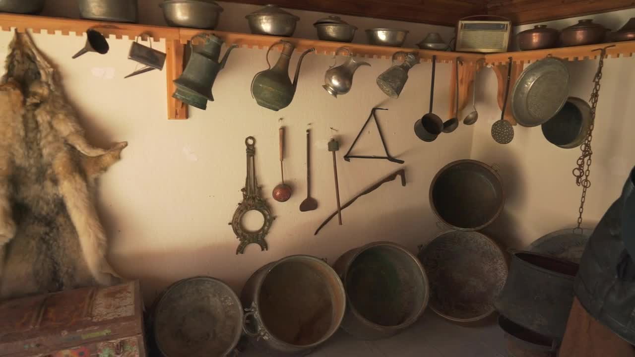 Stock Footage Wolfskin Hanging In An Old Kitchen Live Wallpaper - Free Download