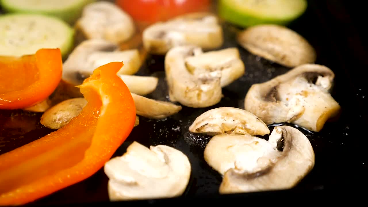 Stock Video Mushrooms And Peppers In Oil Live Wallpaper - Free Download