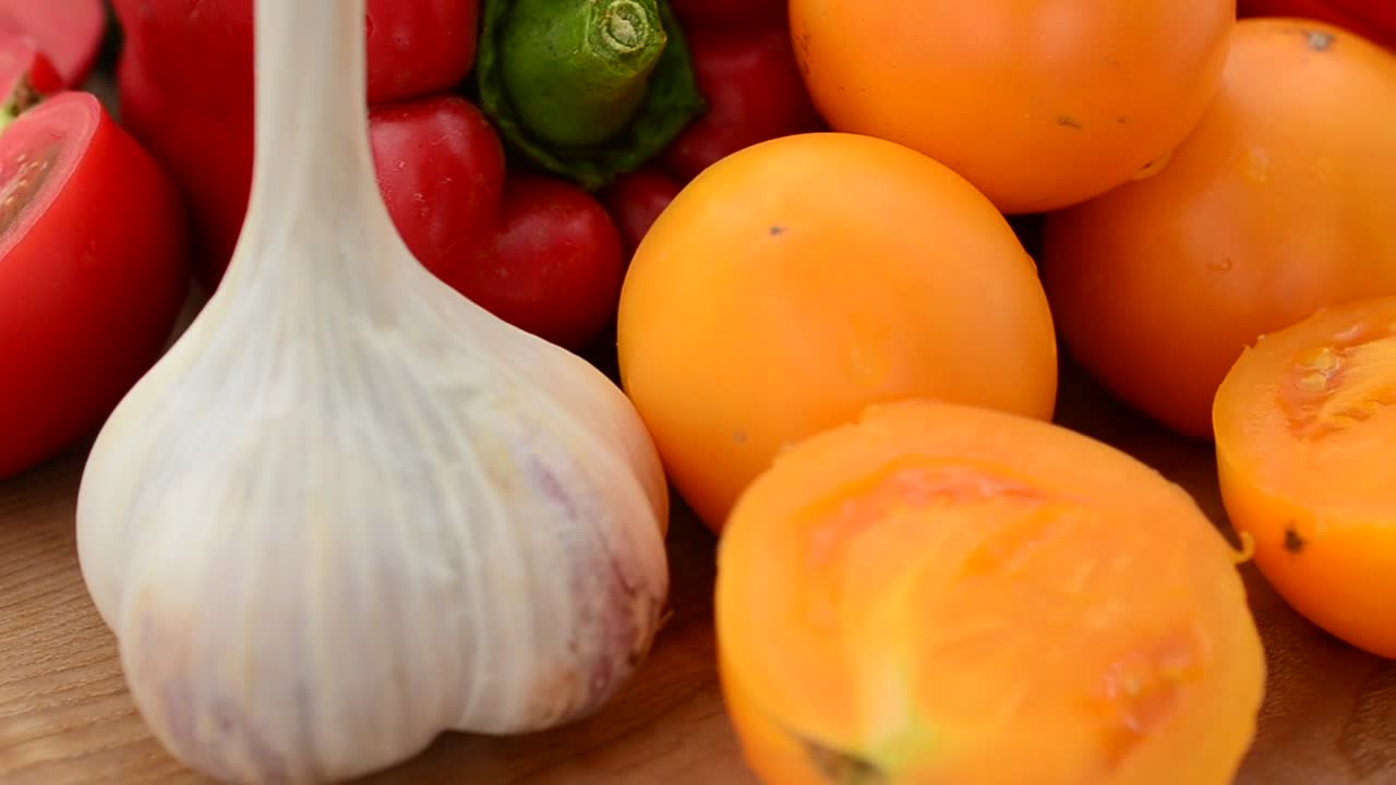 Free Video Stock Sliced Fresh Fruit And Vegetables Live Wallpaper - Free Download