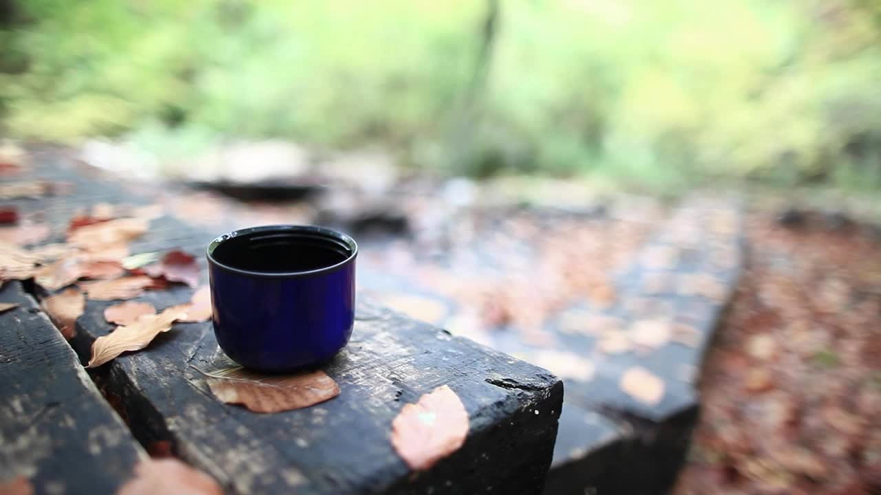 Video Stock Pouring Tea At The Cabin In The Woods Live Wallpaper Free - Free Download