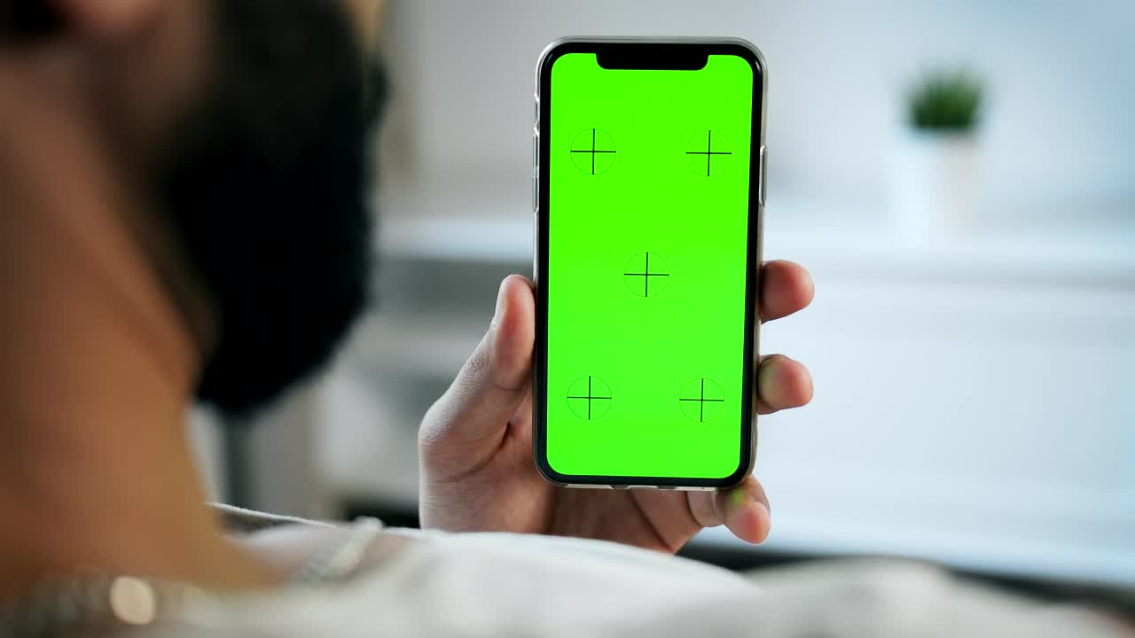 Stock Video Man Touching Mobile Phone Greenscree Animated Wallpaper - Free Download