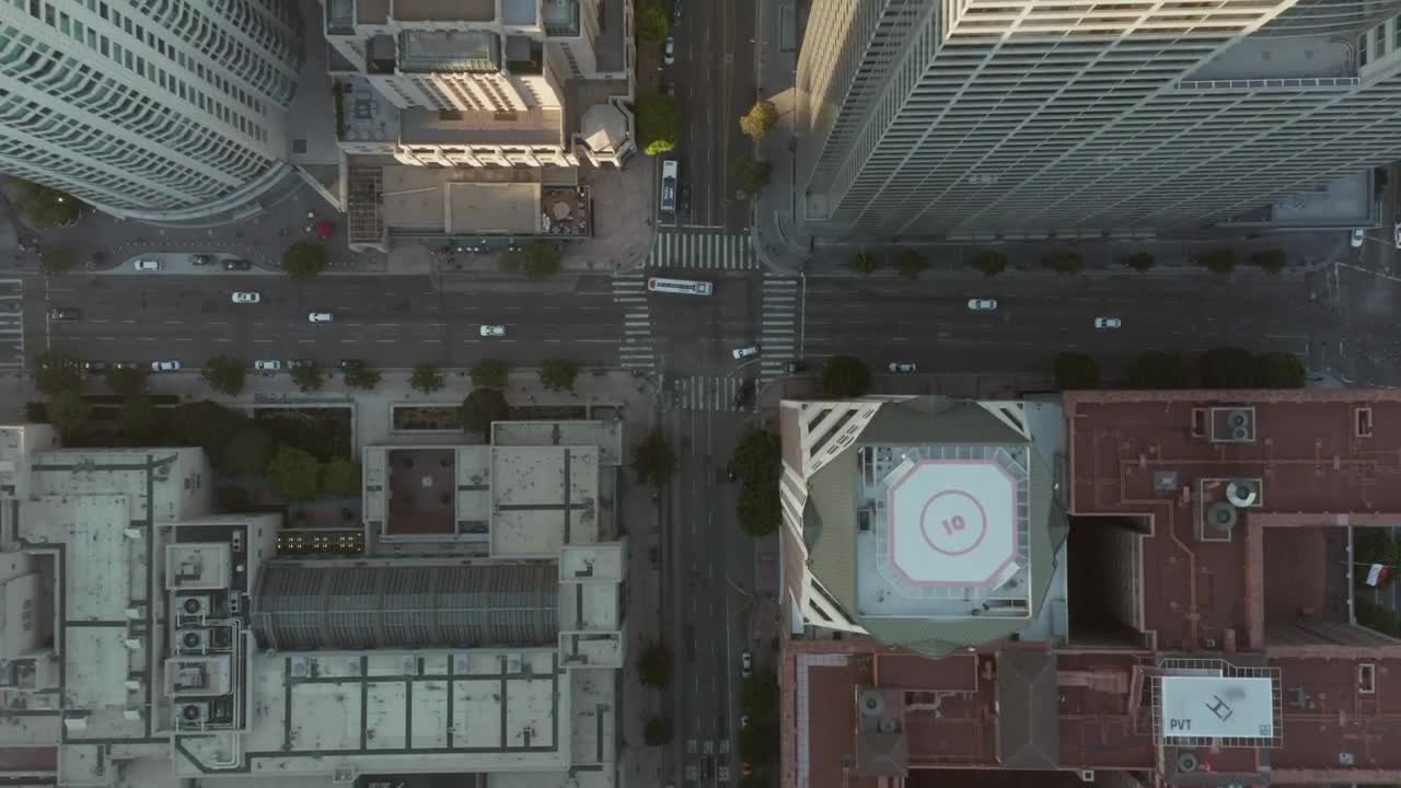 Free Video Stock top shot of buildings and blocks in los angeles Live Wallpaper - Free Download