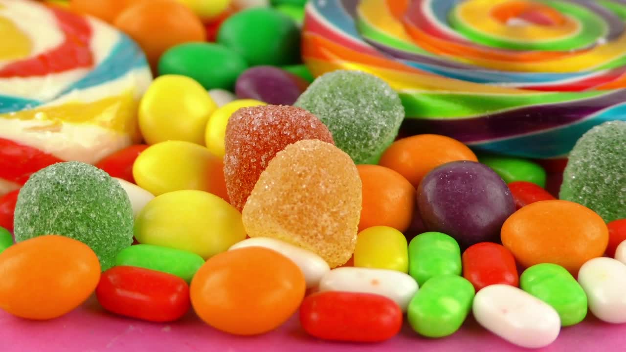 Stock Video Gums Chewing Gum And Sweets On A Table Live Wallpaper For PC - Free Download