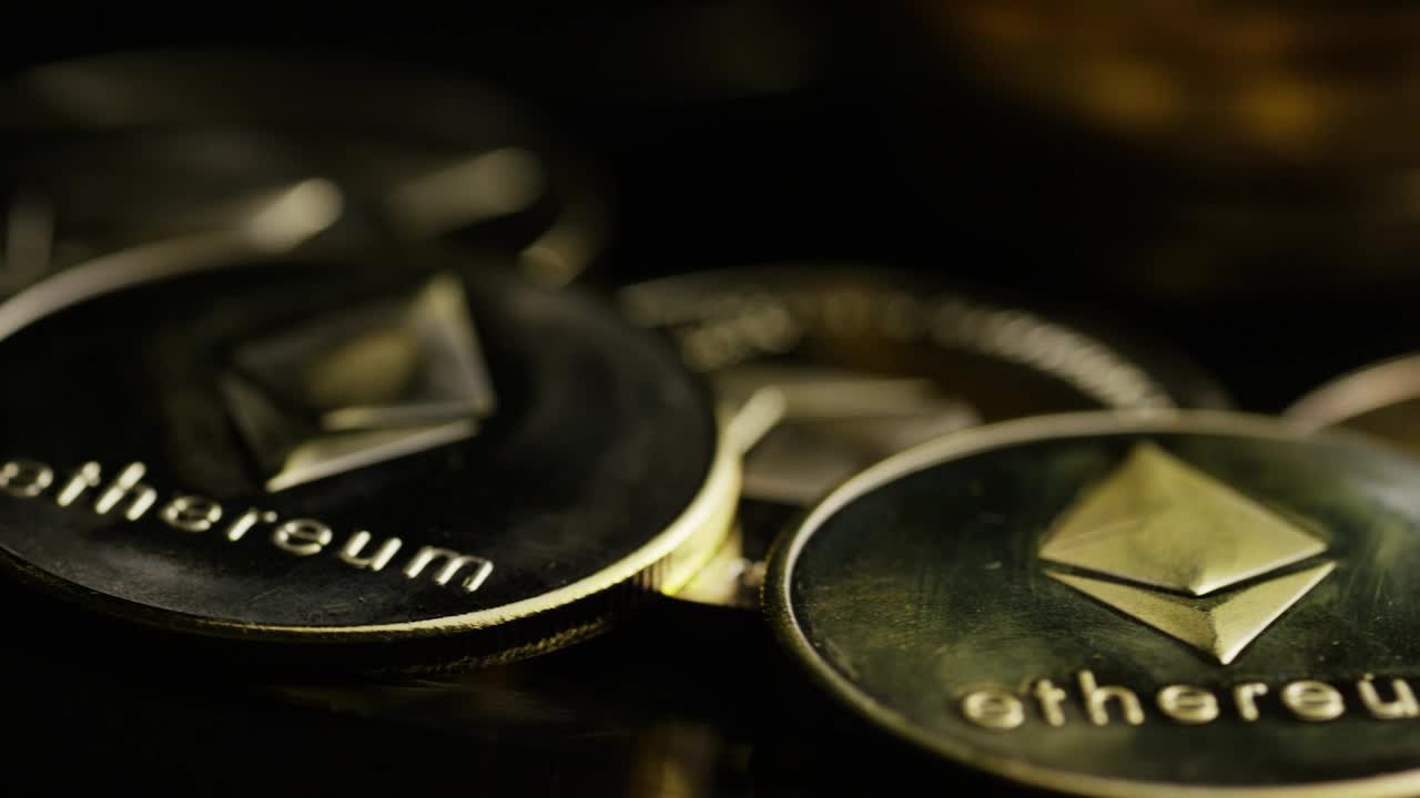 Stock Video Ethereum Coins Close Up Live Wallpaper For PC - Free Download