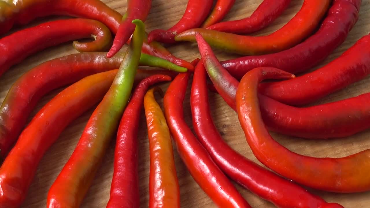 Free Video Stock swirling table of peppers Live Wallpaper - Free Download