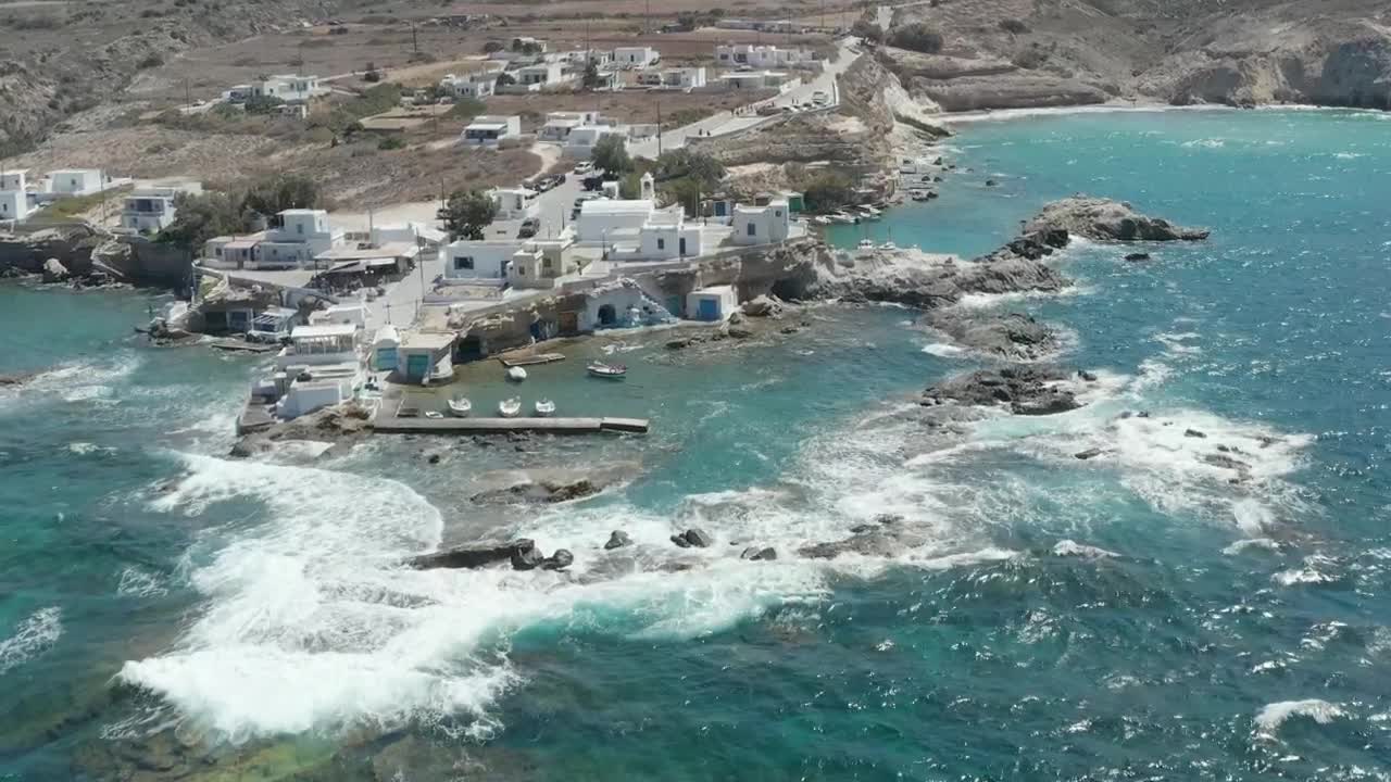Stock Video Beautiful Harbor With Greco Style Architecture Live Wallpaper For PC - Free Download