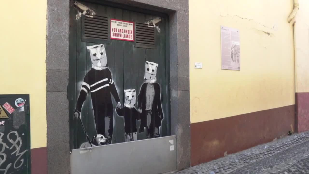 Stock Footage Urban Mural On The Gates Of A Place Live Wallpaper - Free Download